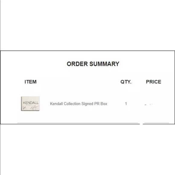 ♥️Kendall collection singed pr box ♥️